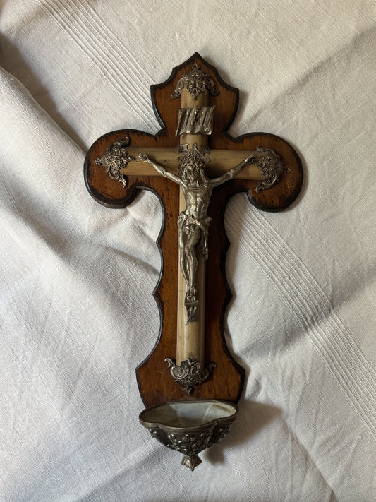 Antique French Holy Water Font