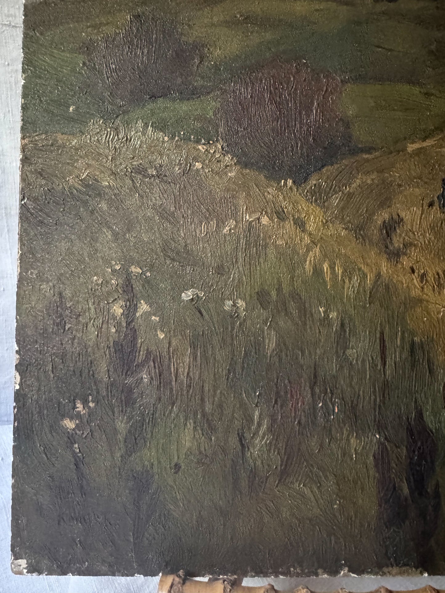 Antique French Oil Landscape
