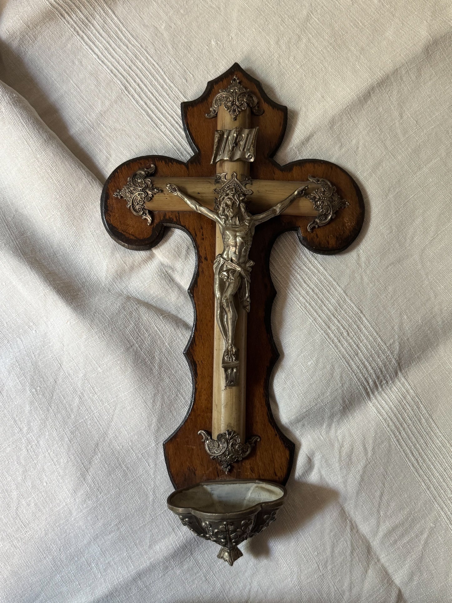 Antique French Holy Water Font