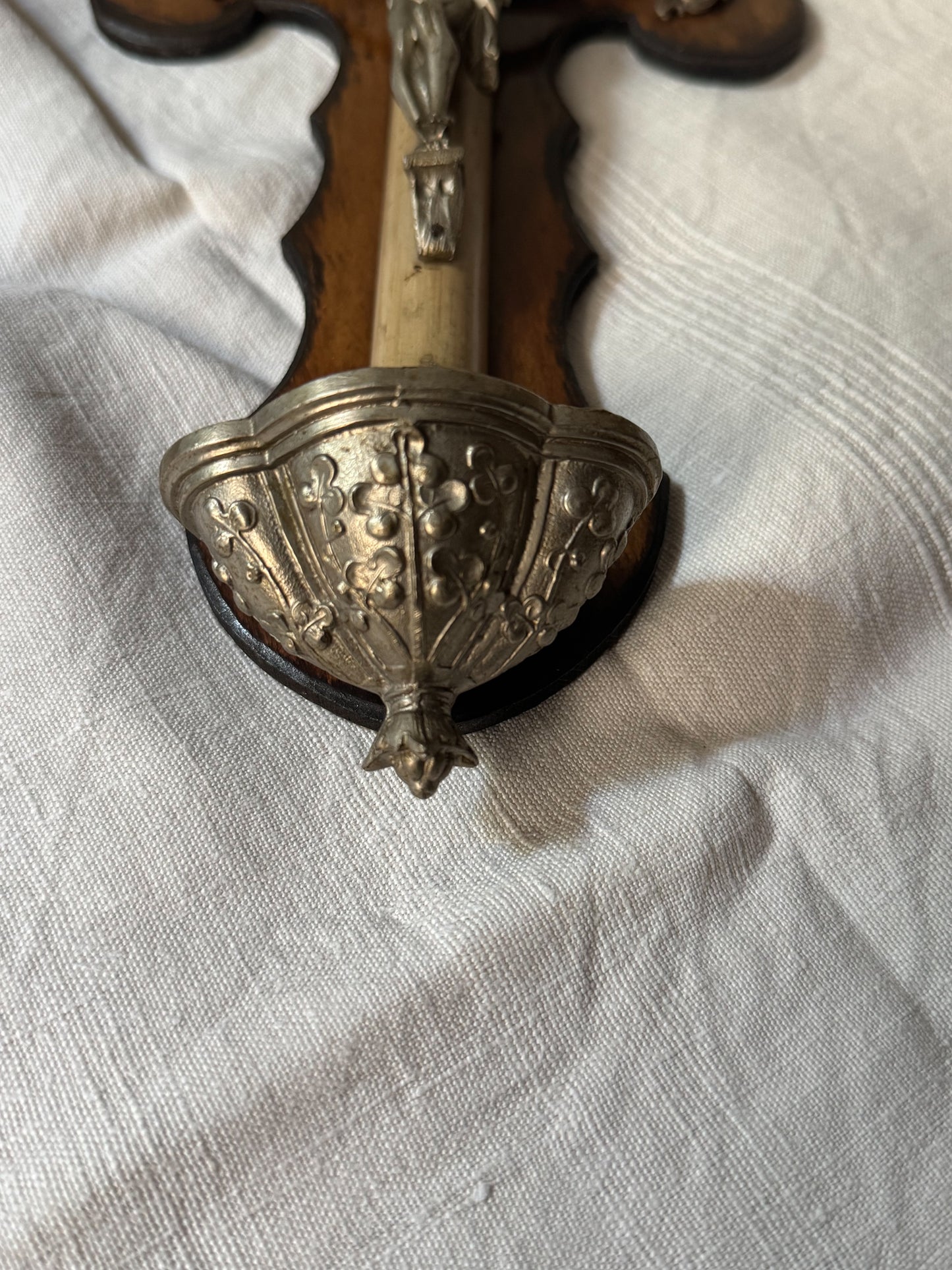 Antique French Holy Water Font