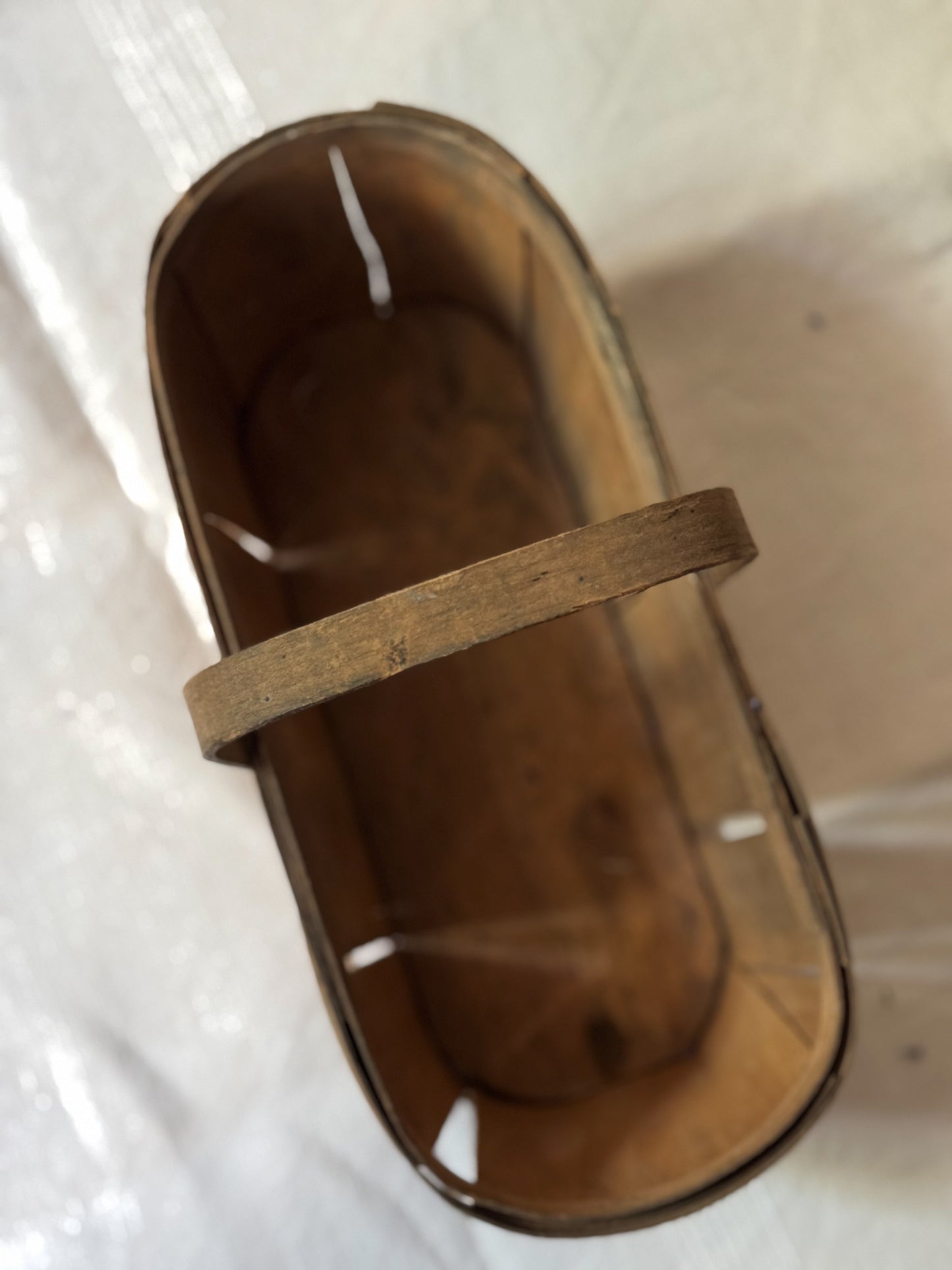 Antique French Bent Wood Berry Basket