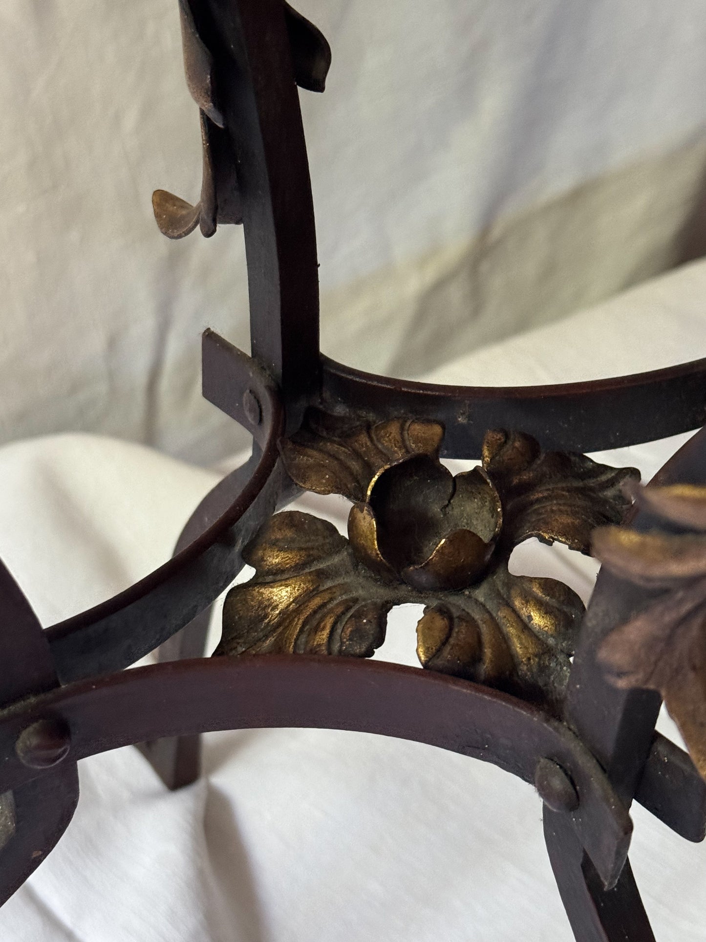 Vintage Marble Top Pedestal Table