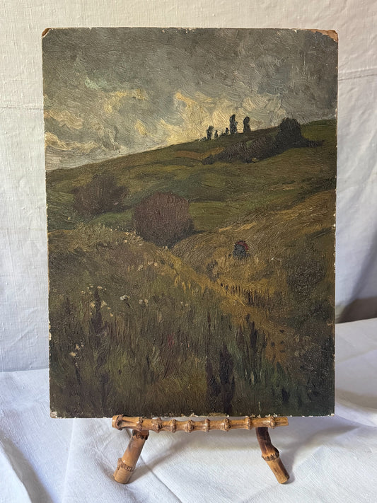Antique French Oil Landscape