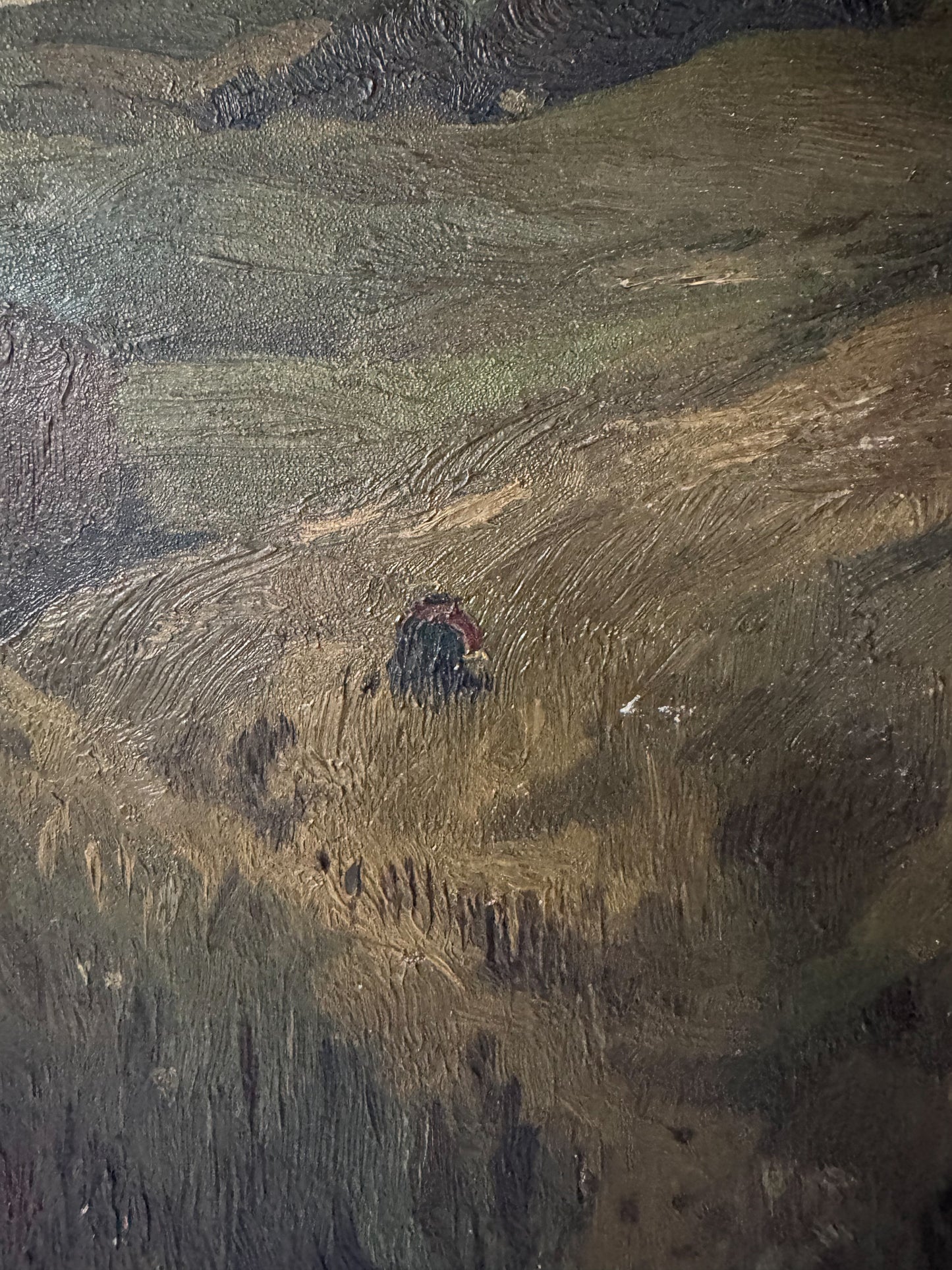 Antique French Oil Landscape