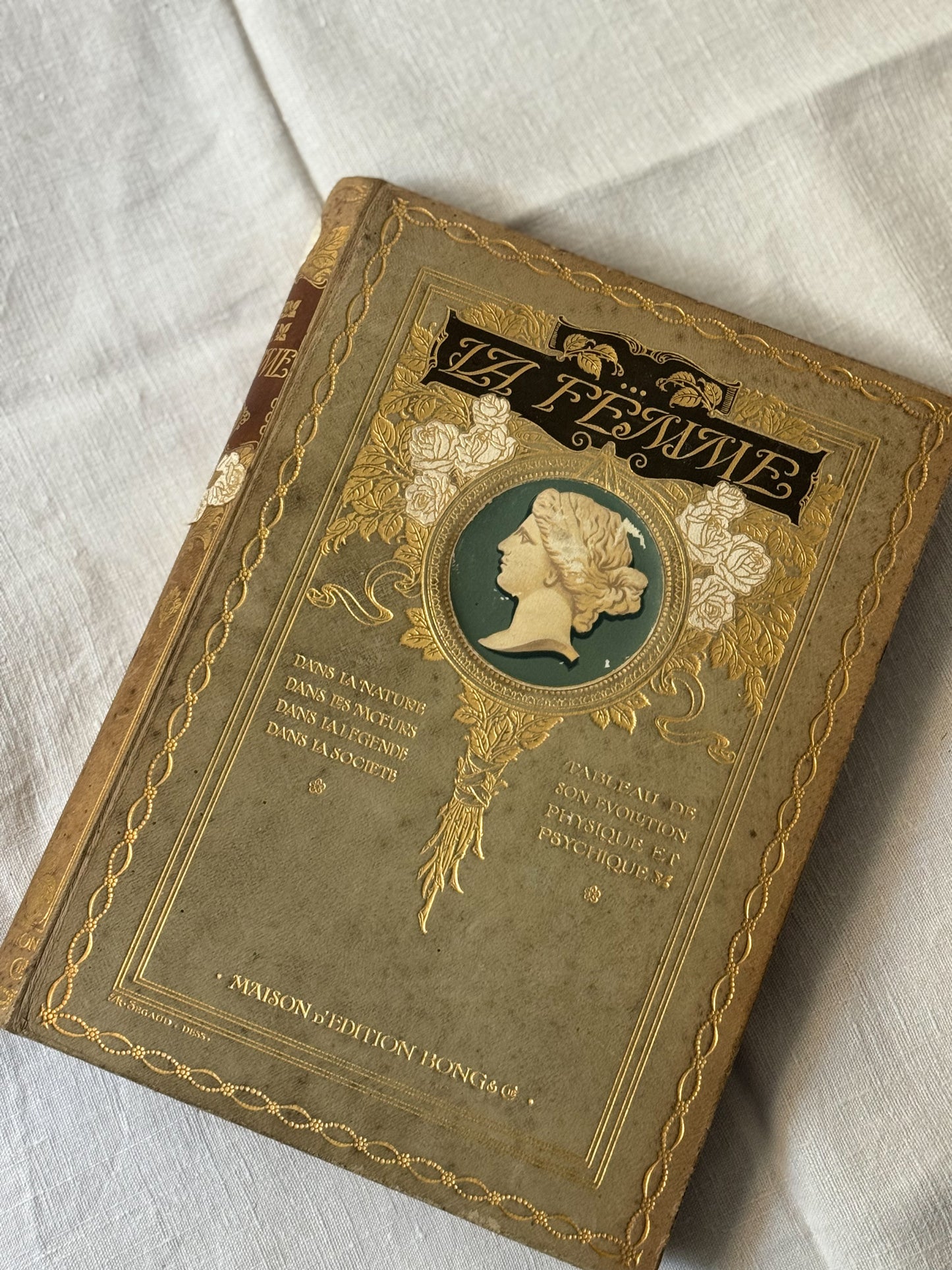 Antique French Art Nouveau Book “La Femme”