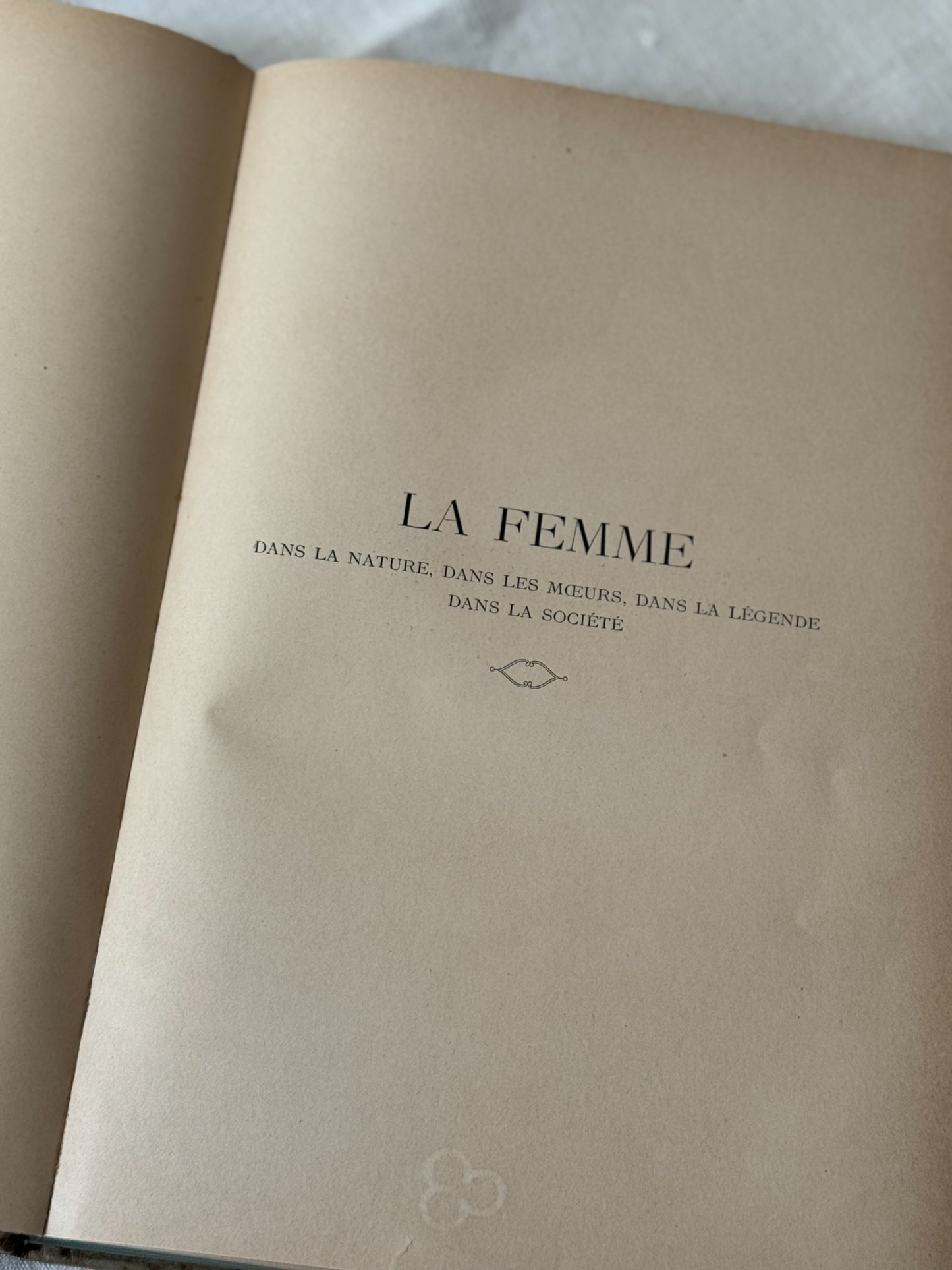 Antique French Art Nouveau Book “La Femme”