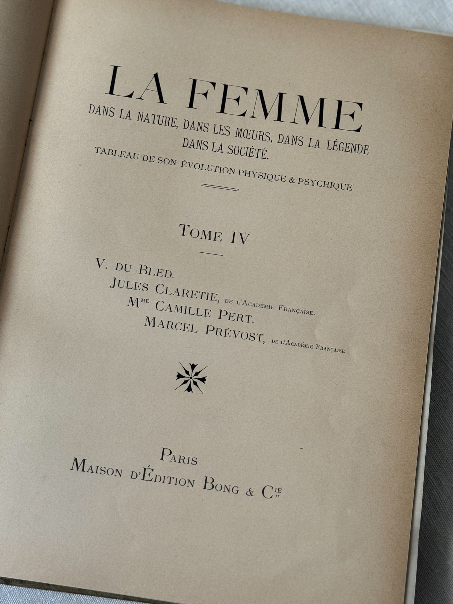 Antique French Art Nouveau Book “La Femme”