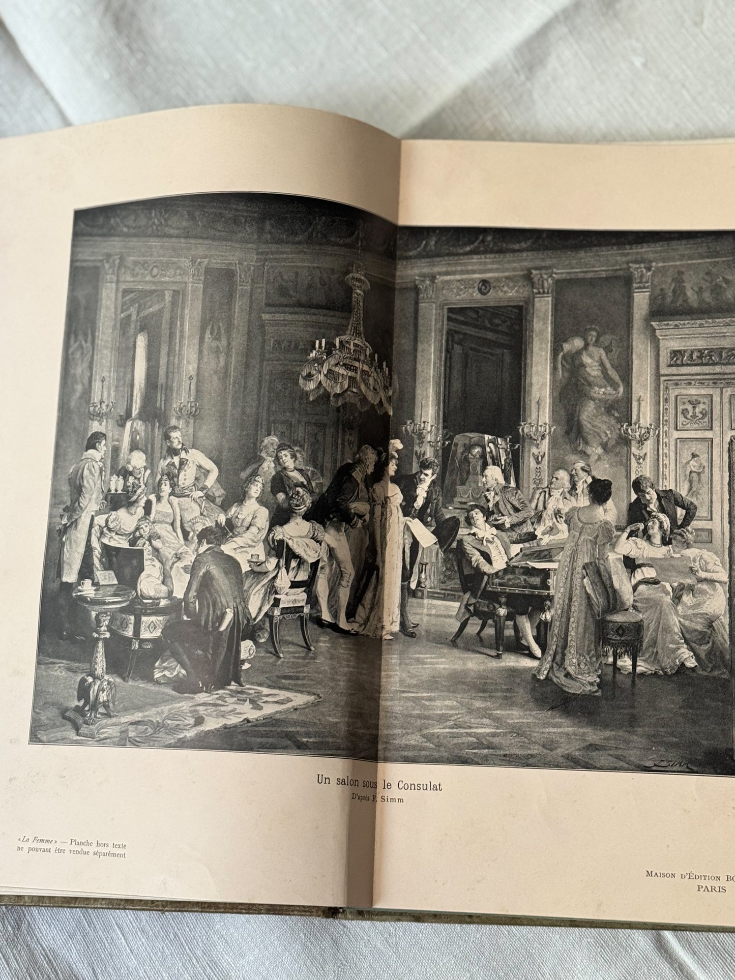 Antique French Art Nouveau Book “La Femme”