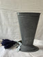 French Galvanized Florist Vase