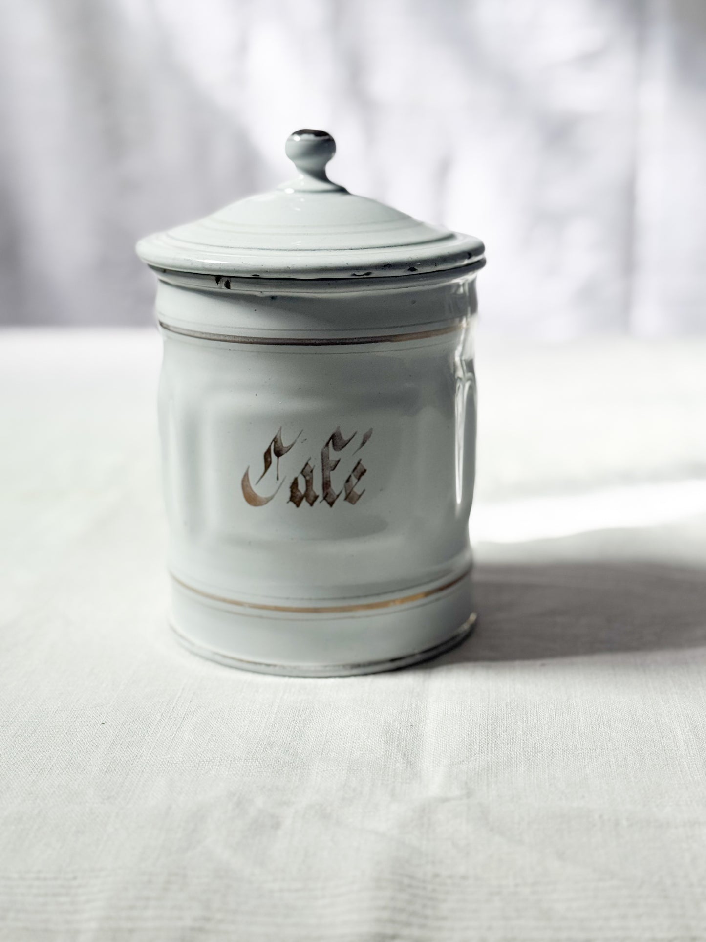Enamel Cafe Canister