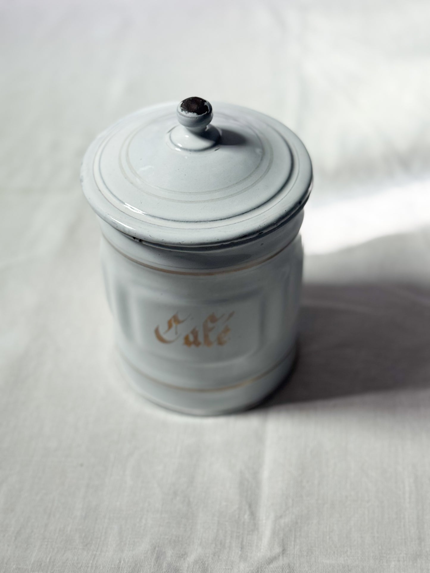 Enamel Cafe Canister