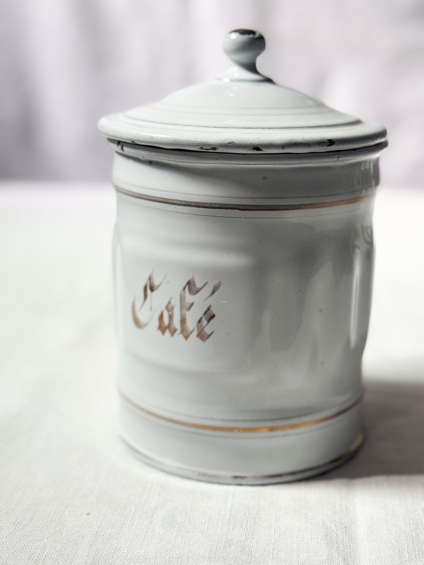Enamel Cafe Canister